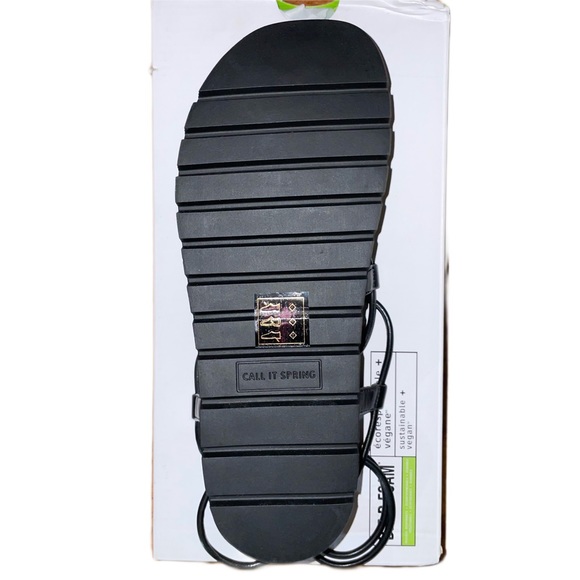 Call It Spring Platform Strappy Black Jayda Sandals - Picture 3 of 6